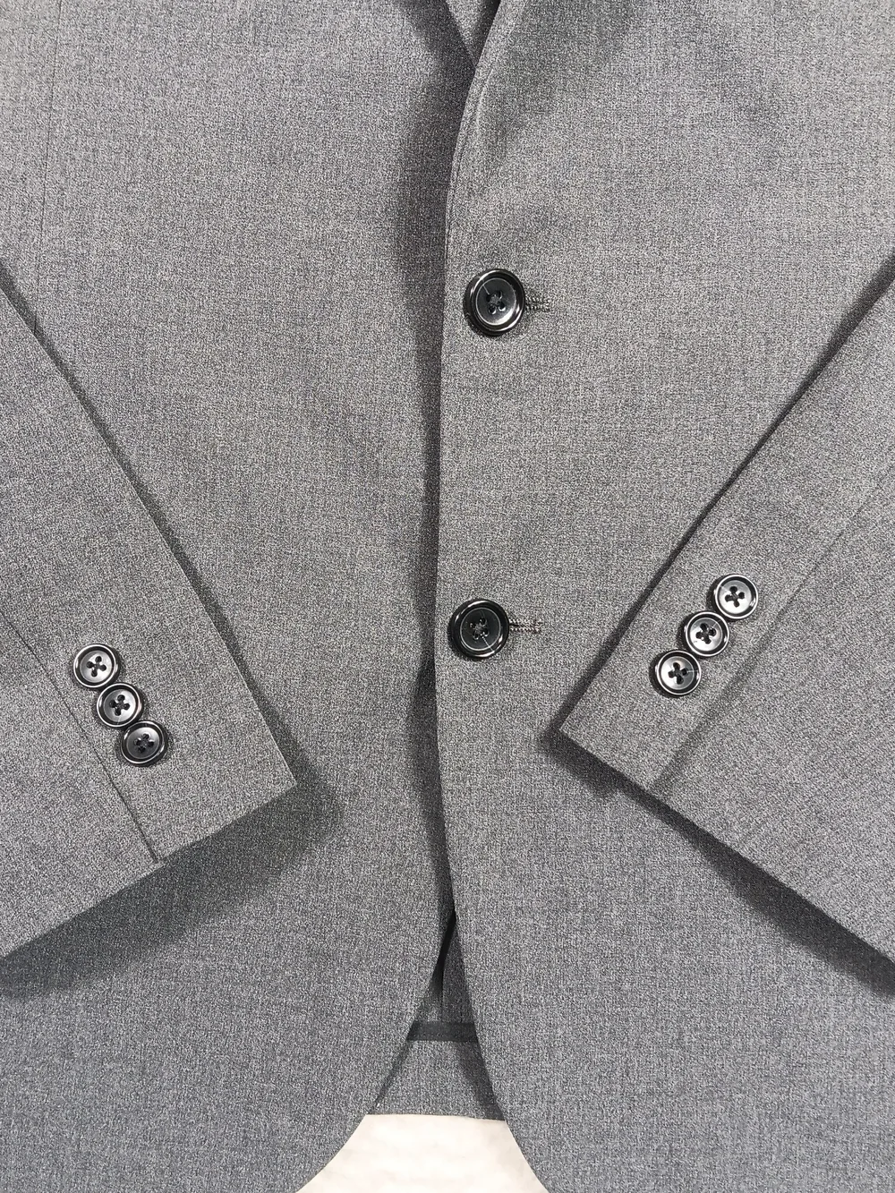 J Crew Blazer Mens 46r Gray Thompson Performance Suit Jacket Slim Fit 2 Button